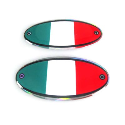 Sticker 4R (paire) 3D MOTO SPORT OVAL Italy