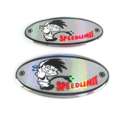 Sticker 4R (paire) 3D MOTO SPORT OVAL Speedlimit