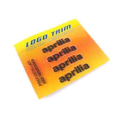 Logo-Trim 4R APRILIA (4er Set) avec 3M technologie en noir-métallic