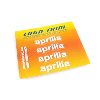 Logo-Trim 4R APRILIA (4er Set) avec 3M technologie en blanc