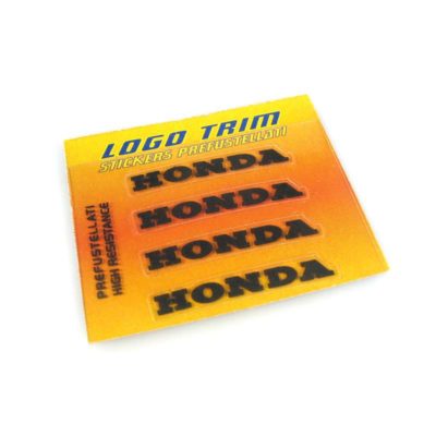 Logo-Trim 4R HONDA (4er Set) avec 3M technologie en noir-métallic