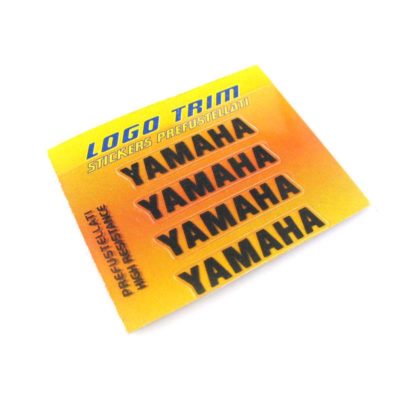 Logo-Trim 4R YAMAHA (4er Set) avec 3M technologie en noir-métallic