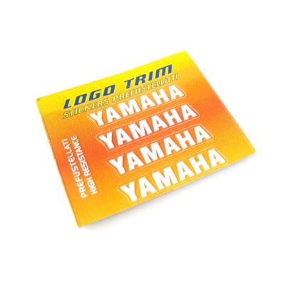 Logo-Trim 4R YAMAHA (4er Set) avec 3M technologie en blanc