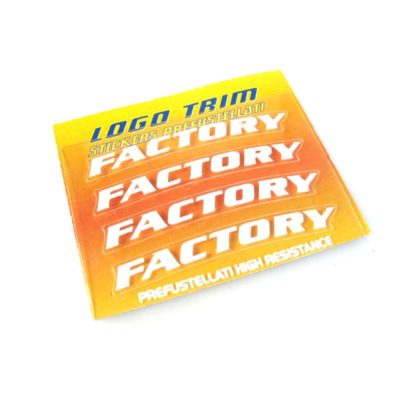 Logo-Trim 4R FACTORY (4er Set) avec 3M technologie en blanc