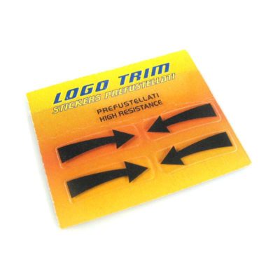 Logo-Trim 4R enDICATOR (4er Set) avec 3M technologie en noir-métallic
