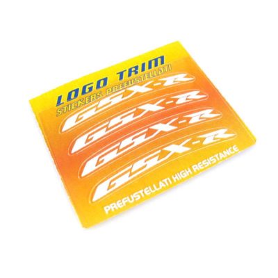 Logo-Trim 4R GSX-R (4er Set) avec 3M technologie en blanc