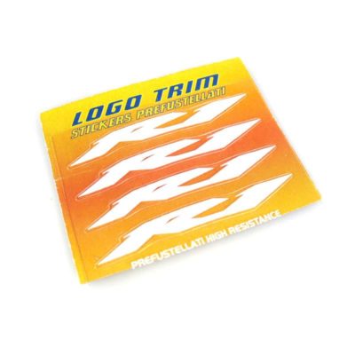 Logo-Trim 4R R1 (4er Set) avec 3M technologie en blanc