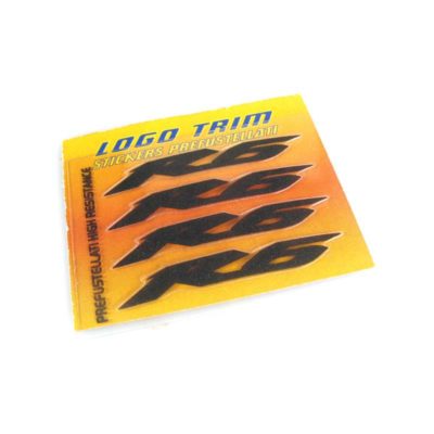 Logo-Trim 4R R6 (4er Set) avec 3M technologie en noir-métallic