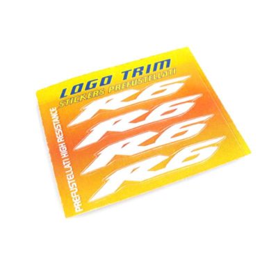 Logo-Trim 4R R6 (4er Set) avec 3M technologie en blanc