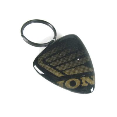 Porte clé 4R 3D KEY SHIELD en paillettes-doré avec logo HONDA