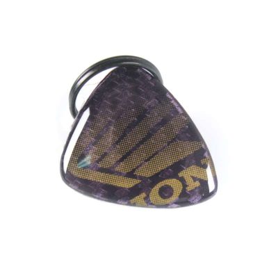 Porte clé 4R 3D KEY SHIELD en carbon-doré avec logo HONDA