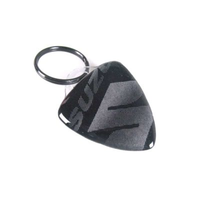 Porte clé 4R 3D KEY SHIELD en paillettes-argenté avec logo Suzuki