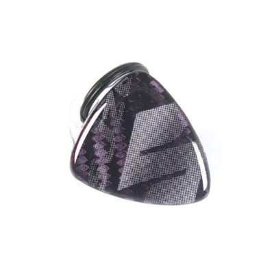 Porte clé 4R 3D KEY SHIELD en carbon-argenté avec logo Suzuki