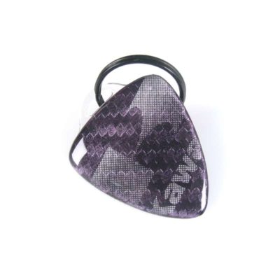 Porte clé 4R 3D KEY SHIELD en carbon-argenté avec logo KAWASAKI