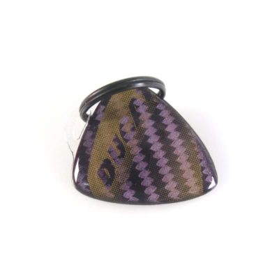 Porte clé 4R 3D KEY SHIELD en carbon-doré avec logo DUCATI