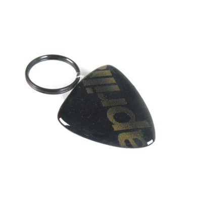 Porte clé 4R 3D KEY SHIELD en paillettes-doré avec logo APRILIA