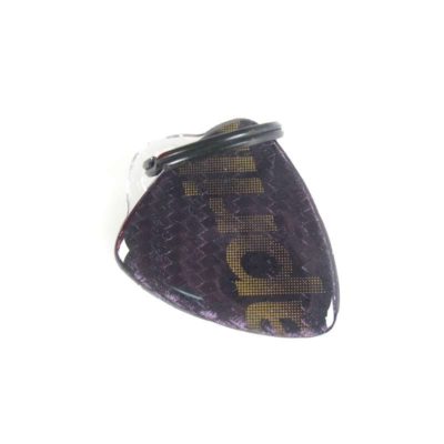 Porte clé 4R 3D KEY SHIELD en carbon-doré avec logo APRILIA
