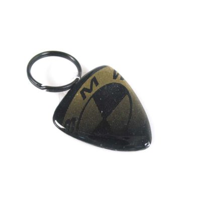 Porte clé 4R 3D KEY SHIELD en paillettes-doré avec logo BMW