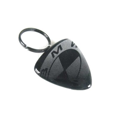 Porte clé 4R 3D KEY SHIELD en paillettes-argenté avec logo BMW