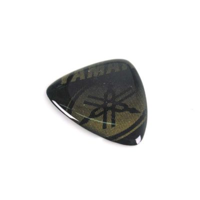 Sticker 4R 3D BIKE SHIELD en doré brilliant (40 x 35/10mm) avec YAMAHA logo