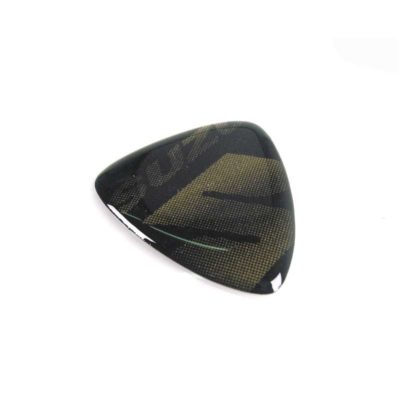 Sticker 4R 3D BIKE SHIELD en doré brilliant (40 x 35/10mm) avec Suzuki logo