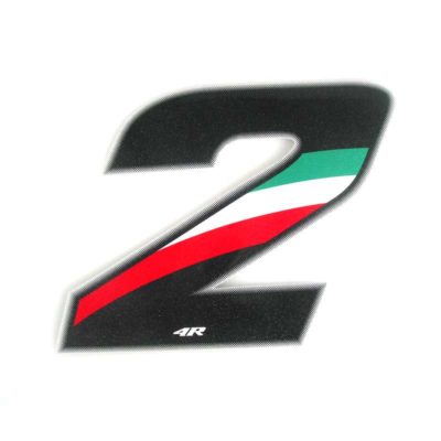 Sticker 4R RACING no. 2 couleurs Italy (100 x 140mm)