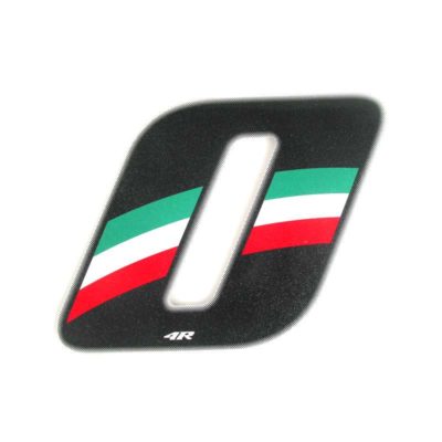 Sticker 4R RACING no. 0 couleurs Italy (100 x 140mm)