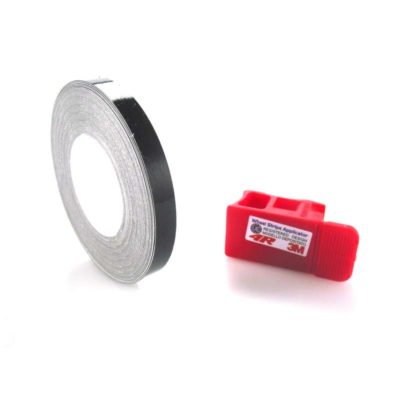 Bande de jante 4R REFRACTIVE (7mm x 6m) 3M technologie guide applic. Noir