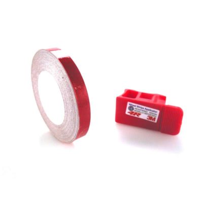 Bande de jante 4R REFRACTIVE (7mm x 6m) 3M technologie guide applic. Rouge