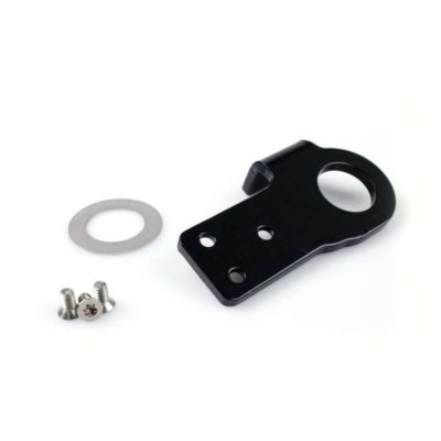 Adaptateur PM sup. plaque latéral Inox-NOIR enduit Harley Davidson V-Rod