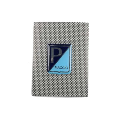Emblème PIAGGIO 39x49mm silicone, autocollant