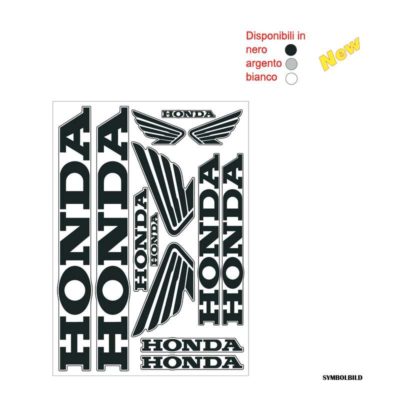Autocollants 4R HONDA (35 x 25cm) argenté