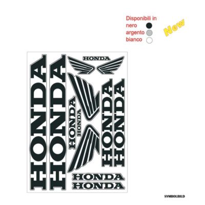 Autocollants 4R HONDA (35 x 25cm) blanc