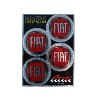 Autocollants 4R FIAT (Ø 48mm - 130 x 95mm)