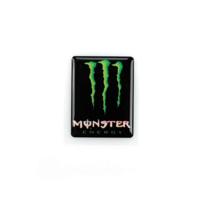 Autocollant 4R MONSTER ENERGY (4 x 5cm) en noir/vert
