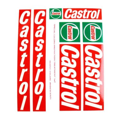 Autocollants 4R CASTROL (14 x 16cm)