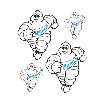 Autocollants 4R MICHELIN (14 x 16cm)