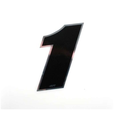 Autocollant 4R MEDI chiffre no. 1 noir (100 x 100mm)