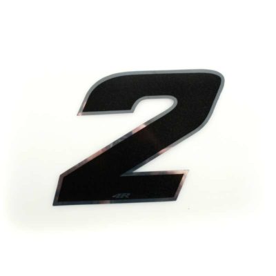 Autocollant 4R MEDI chiffre no. 2 noir (100 x 100mm)