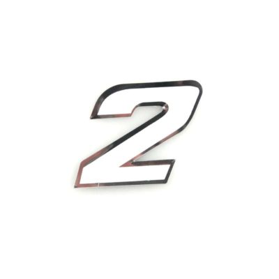 Autocollant 4R MEDI chiffre no. 2 blanc (100 x 100mm)