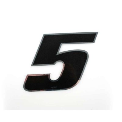 Autocollant 4R PICCOLO chiffre no. 5 noir (65 x 65mm)