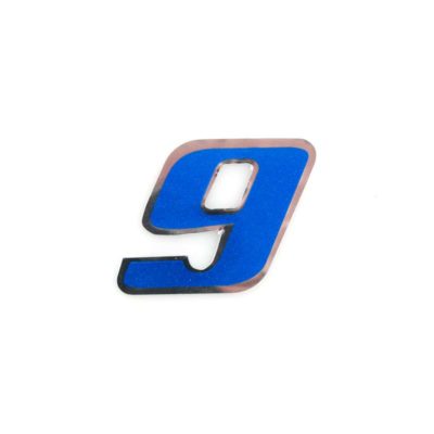 Autocollant 4R PICCOLO chiffre no. 9 bleu (65 x 65mm)