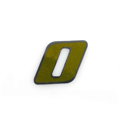 Autocollant 4R MINI chiffre no. 0 doré (30 x 30mm)