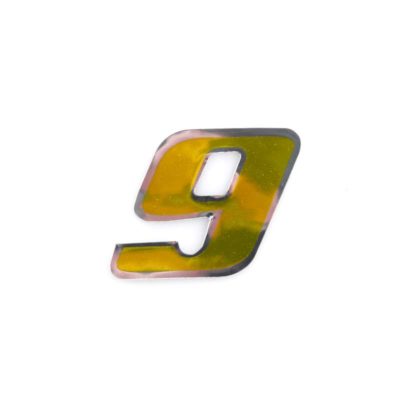 Autocollant 4R MINI chiffre no. 9 doré (30 x 30mm)