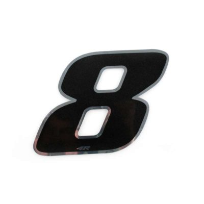 Autocollant 4R MINI chiffre no. 8 noir (30 x 30mm)