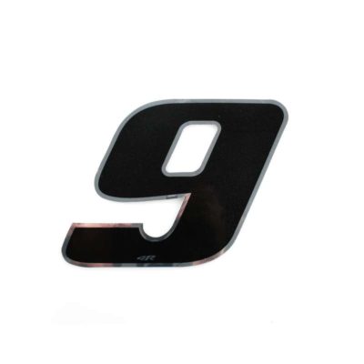 Autocollant 4R MINI chiffre no. 9 noir (30 x 30mm)