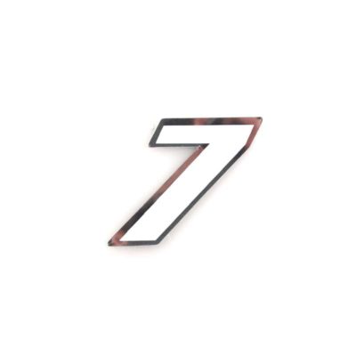 Autocollant 4R MINI chiffre no. 7 blanc (30 x 30mm)