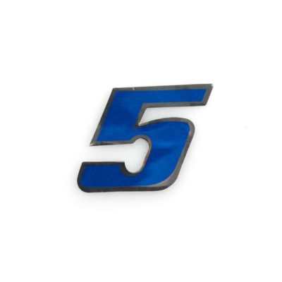 Autocollant 4R MINI chiffre no. 5 bleu (30 x 30mm)