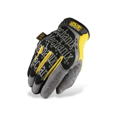 Gants atelier MECHANIX ORIGINAL (0.5mm) noir/gris/jaune (taille M)