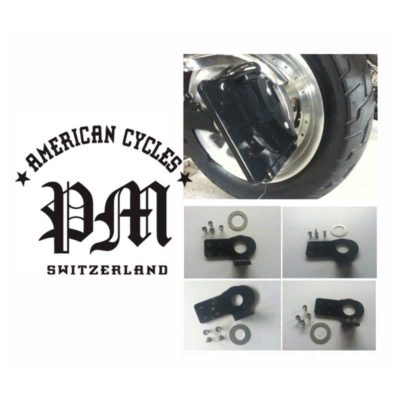 Adaptateur PM (support plaque latérale) Inox-noir enduit